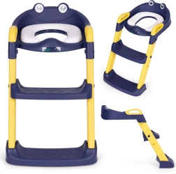 Vaikiška WC sėdynė su kopetėlėmis, mėlyna, ECOTOYS