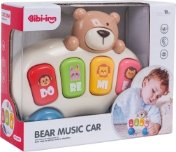 Children's Piano with a Teddy Bear