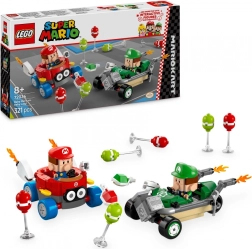 LEGO® Super Mario™ 72034 Mario Kart™ – Baby Mario prieš Baby Luigi