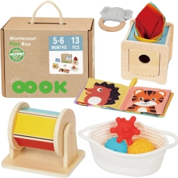 Montessori educational box 6-in-1 for babies 5–6 months WOOPIE