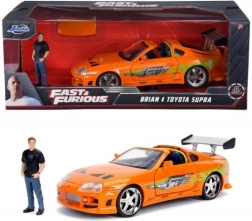 Greiti ir įsiutę Toyota Supra 1995 1:24 su Briano O’Conner figūrėle