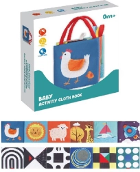 Sensorinė knygelė patiems mažiausiems – kontrastiniai paveikslėliai ir veiklos