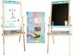 Medinė dvipusė lenta 85 cm su priedais