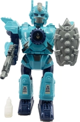 Mecha robotas su garų efektu, šviesomis ir garsais 32 cm – mėlynas