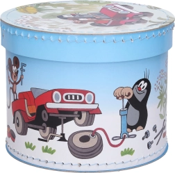 Round box with Mole motif 20 cm