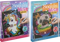 Piešimas pagal skaičius – vienaragis arba šuniukas, 20 × 25 cm