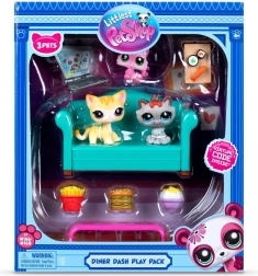 Littlest Pet Shop rinkinys užkandžiai su kačiukais – žaidimų paketas