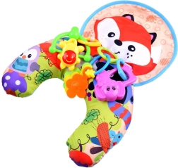 Stabilizuojanti pagalvėlė kūdikiams su barškučiais ir šlamančiu kilimėliu – Lapė