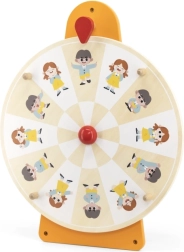 Viga sieninė žaidimų priemonė – emocijų ratas iš medžio, FSC, Montessori
