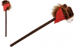 Vaikiškas pliušinis arkliukas ant lazdos