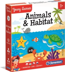 Clementoni Young Learner: Animals and Their Habitats puzzle 6×3 pieces