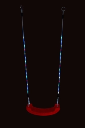 2Kids Toys vaikų plastikinės šviečiančios sūpynės – raudonos