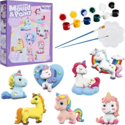 Woopie kūrybinis rinkinys gipsiniai atspaudai ir dažymas – vienaragiai