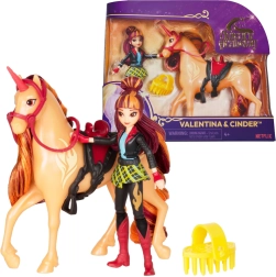 Unicorn Academy Valentina ir Cinder – mergaitės ir vienaragio figūrėlė su priedais