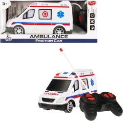 RC greitosios pagalbos automobilis su nuotoliniu valdymu ir šviesos efektais
