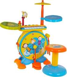 Vaikiškas būgnų rinkinys su klavišais Happy Band
