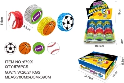 Jo-jo sportinis kamuoliukas su šviesos efektais 5,5 cm