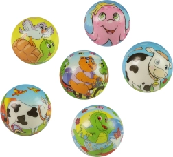 Putų šokinėjantis kamuoliukas Gyvūnėliai 6 cm