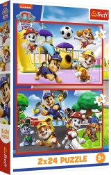 Puzzle 2×24 Dog Day of Fun – PAW PATROL by Trefl