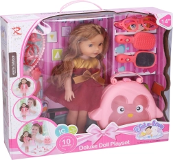 Doll with Accessories Size 35cm