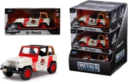 Metalinis Jeep Wrangler Jurassic Park modelis 1:32 su atidaromomis durimis