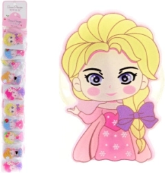 Segtukas su princese – dekoratyvinis plastikinis segtukas (10 vnt.)
