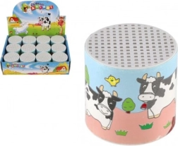 Skardinė su realistišku karvės garsu