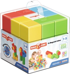 Magnetiniai kubeliai GEOMAG Magicube Color Recycled Crystal – 24 dalys