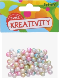 Spalvoti perlinių karoliukų koralai 20 g