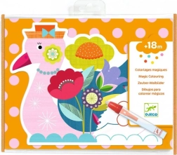 Vandenių spalvinimo knygelė DJECO – vaivorykštiniai gyvūnėliai