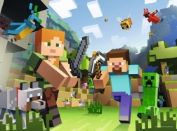 Minecraft dėlionė, 100 dalių