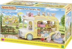Spalvingas SYLVANIAN FAMILIES autobusas – daugiafunkcis trijų aukštų autobusas figūrėlėms