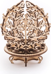 Medinė mechaninė 3D dėlionė gėlė UGEARS (101 detalė)