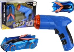 Sienomis ir lubomis važiuojantis, lazeriu valdomas automobilis