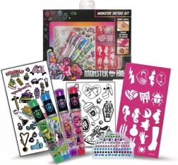 Monster High laikinojo tatuiravimo rinkinys su blizgiais geliais ir lipdukais