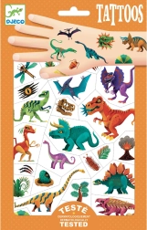 Laikinos tatuiruotės „Dinozaurų pasaulis“ DJECO