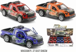 Žaidimų automobilis 1:32 su „patrauk ir važiuok“ funkcija