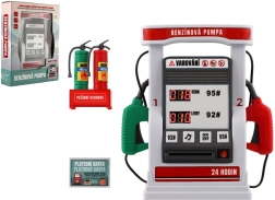 Vaikiška baterijomis veikianti degalinė su garsu ir šviesa