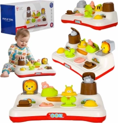 Interaktyvus iššokančių gyvūnėlių žaidimas su šviesomis ir garsais 18+ mėn.