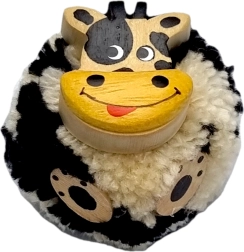 Medinis magnetukas karvytė su pomponu 2Kids Toys