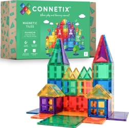 Magnetinės kaladėlės CONNETIX Rainbow Creative Pack, 102 dalys