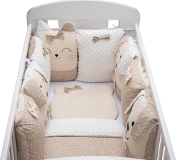 Lovytės komplektas Sleep Guardian, 12 dalių, smėlio spalvos