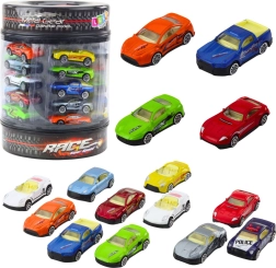 Set of die-cast cars in a tube 1:64 – modern sports cars, 25 pcs