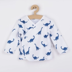 Baby cotton shirt Nicol Ivo blue, size 68 (4–6 months)