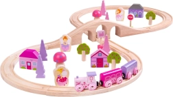 Medinė geležinkelio trasa „Aštuonetas Princesėms“ Bigjigs Rail