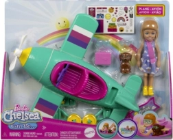 Barbie Chelsea – lėktuvas su pilote lėle ir šuniuku