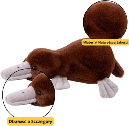 Rudas pliušinis ančiasnapis 32 cm