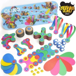 Clixo Wheel Creator magnetinė konstravimo priemonė su magnetais 72 vnt.