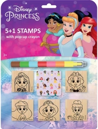 Disney princesių antspaudų rinkinys su vaškine kreidele