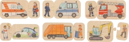 Wooden Vehicles Puzzle 6-in-1 goki